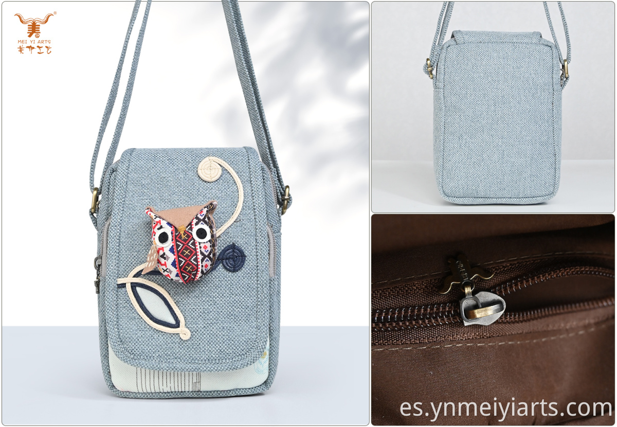 Woven Flip top crossbody bag